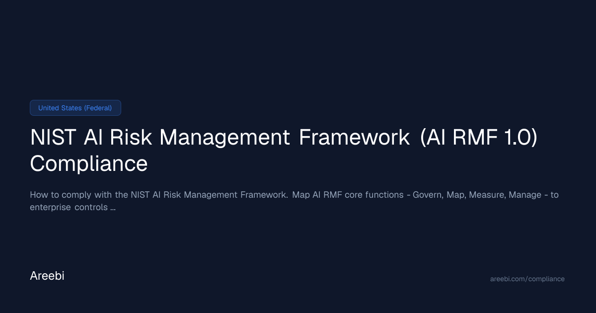 AI RMF: NIST Compliance Playbook 2026 | Areebi