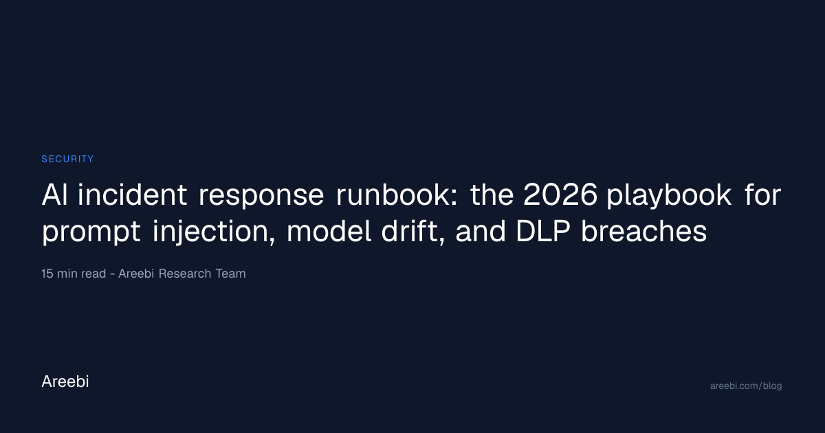 AI incident response runbook: the 2026 playbook for...